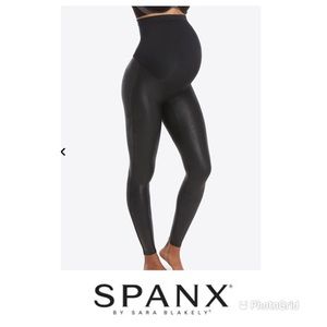 Spanx Mama Faux Leather Leggings